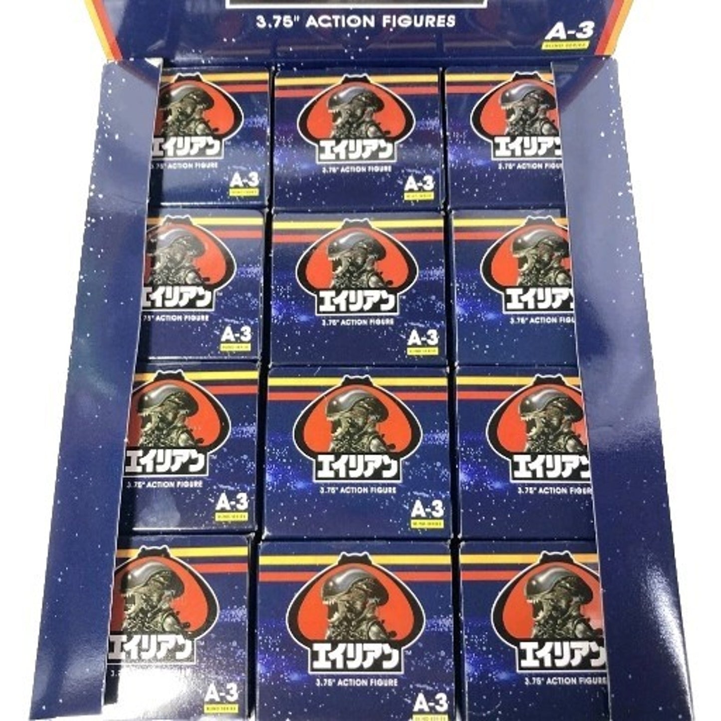 Alien Xenomorph Blind Box Case of 12 Series A-3 Super 7 Reaction FOUR VARIANTS