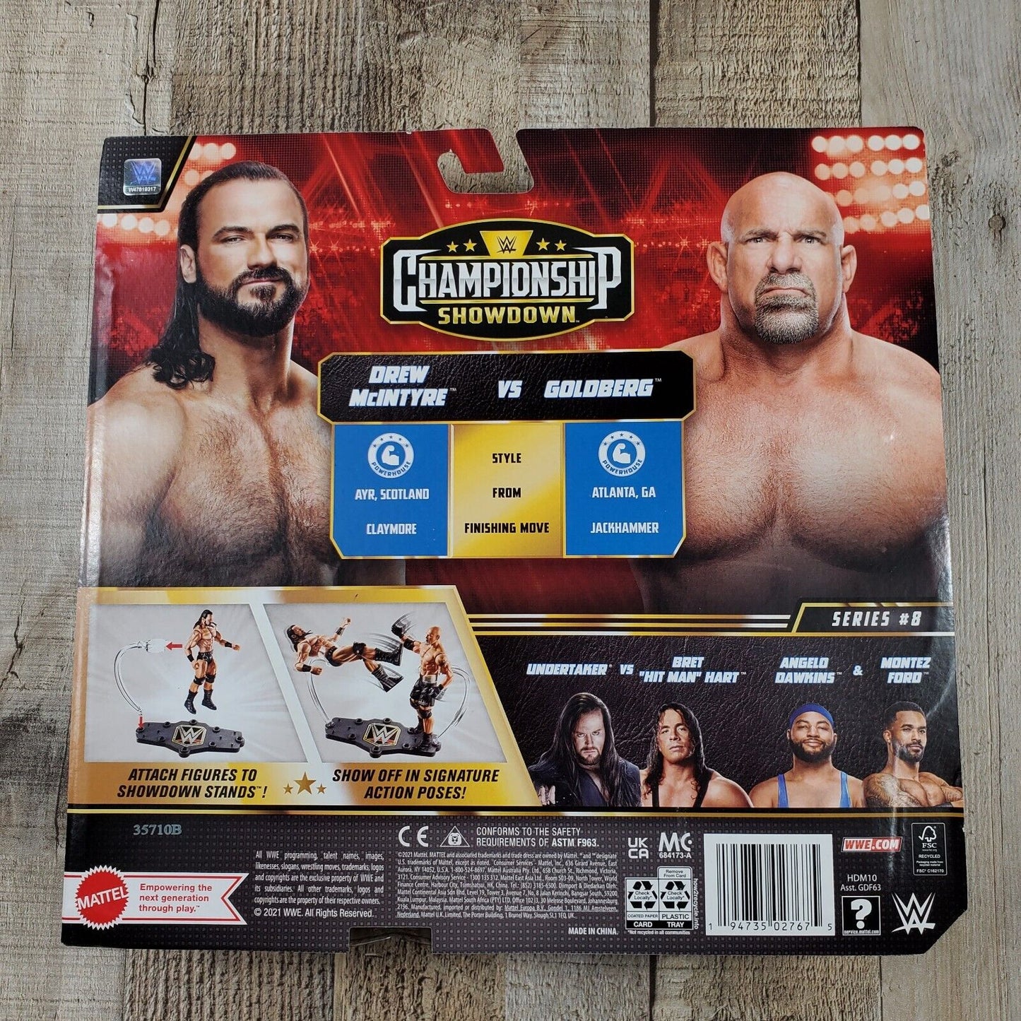 Drew Mcintyre Vs Goldberg Championship Wrestler Showdown Series 8 New WWE