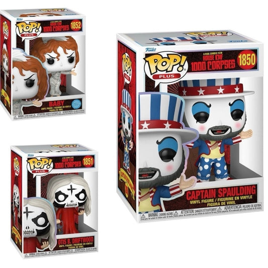 Funko Pop House 1000 Corpses Set Spaulding Baby Otis IN STOCK Box Excellent Cond