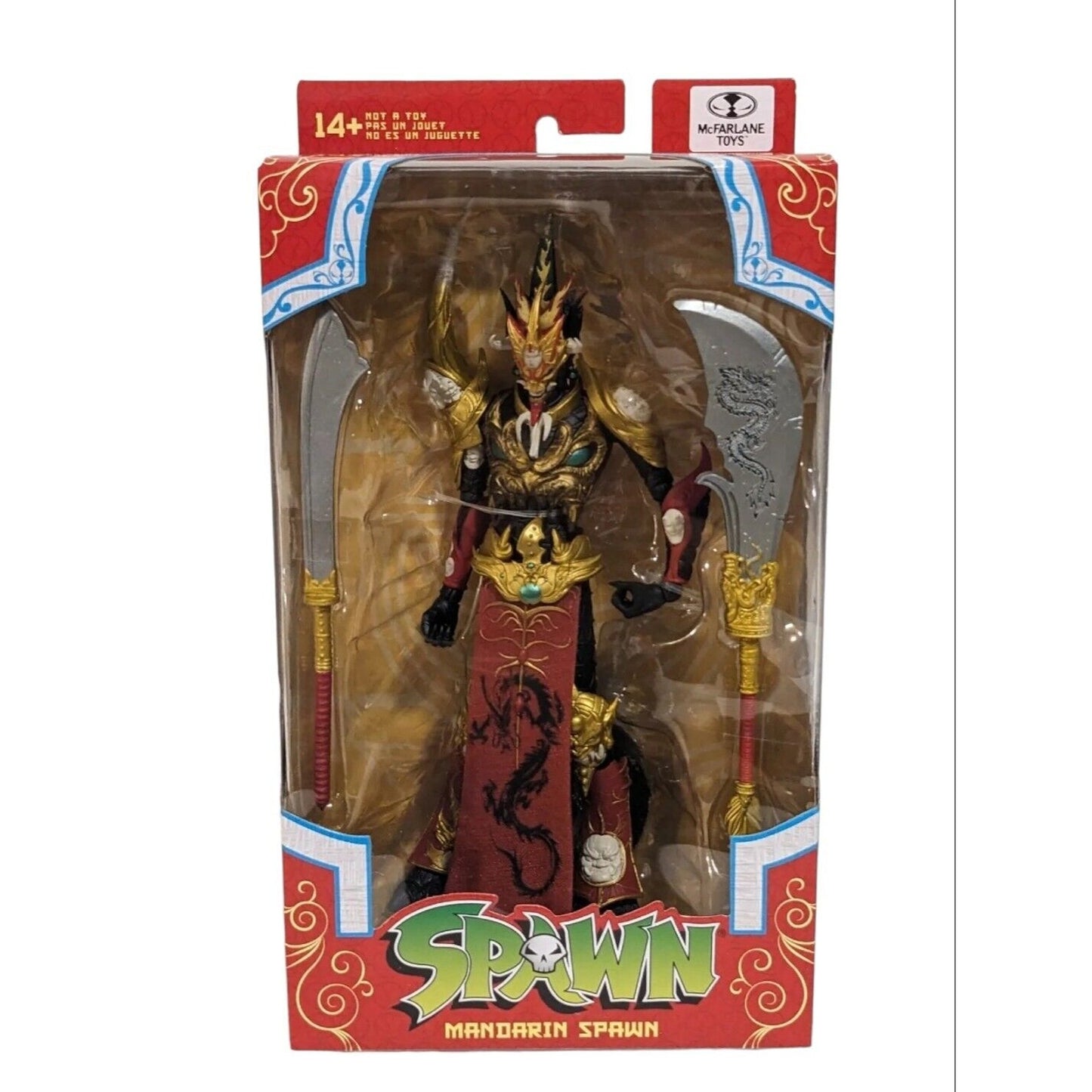 Spawn Mandarin Red Outfit 7 inch Action Figure Articulated