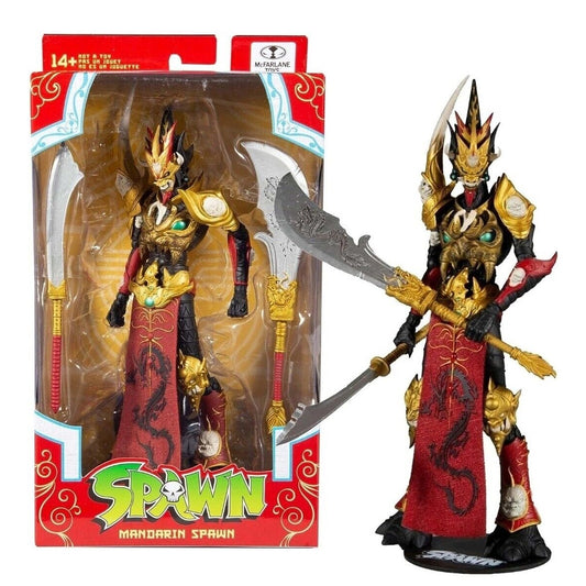 Spawn Mandarin Red Outfit 7 inch Action Figure Articulated