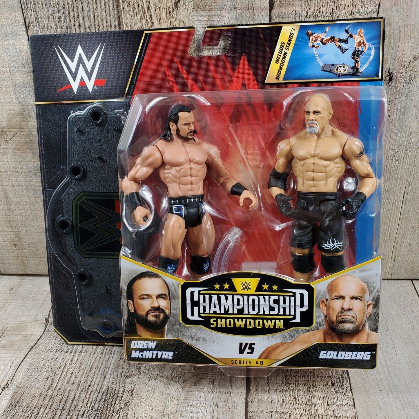 Drew Mcintyre Vs Goldberg Championship Wrestler Showdown Series 8 New WWE