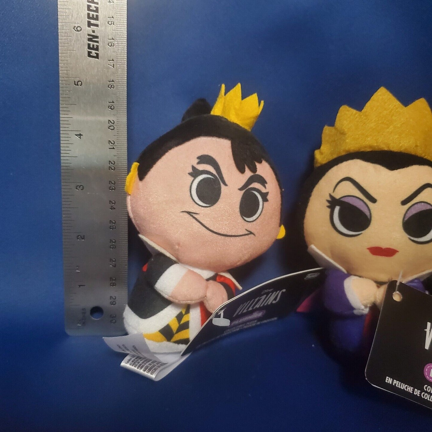 4PK FUNKO VILLAINS PLUSH SET Maleficent Queen Hearts Grimhilde Ursula 4" NEW