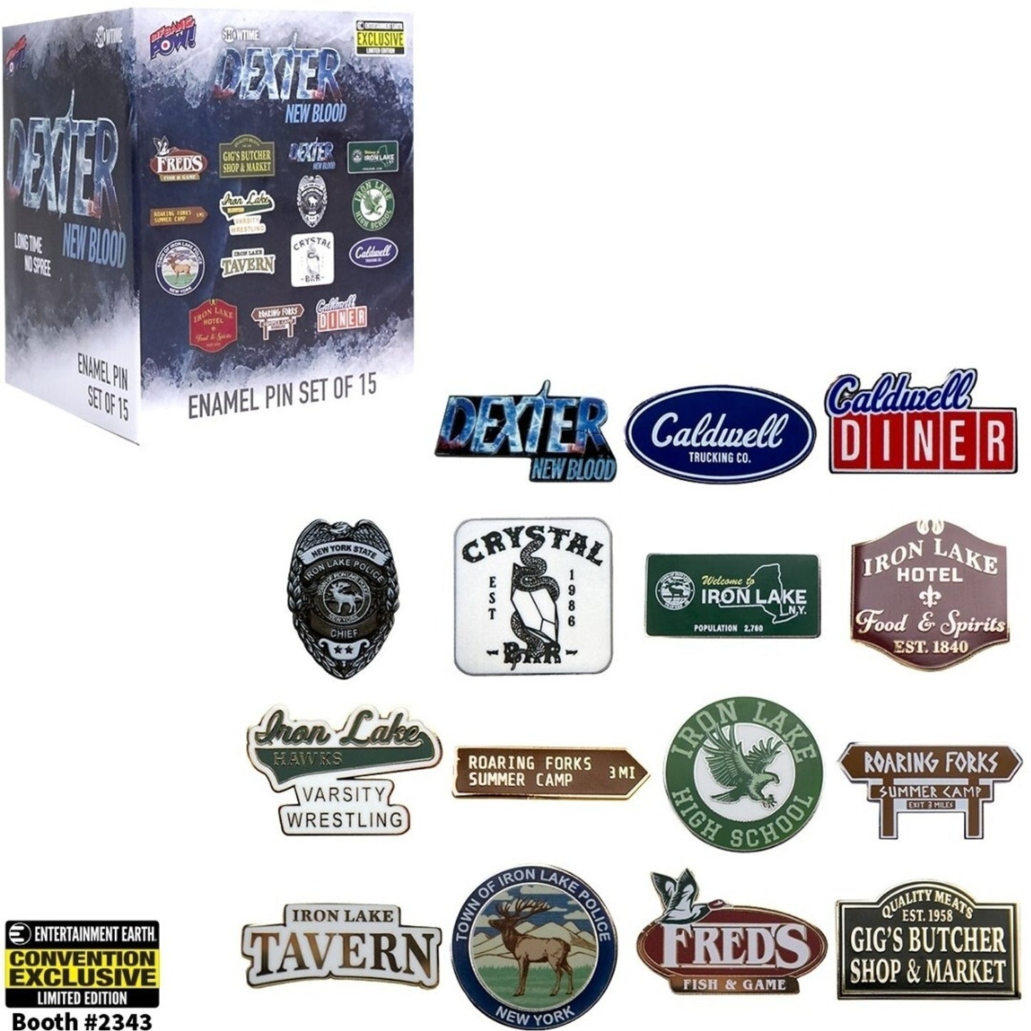 Dexter New Blood 15 pc Enamel Pin Set ( Limited Edition of 300 pieces made) 2022