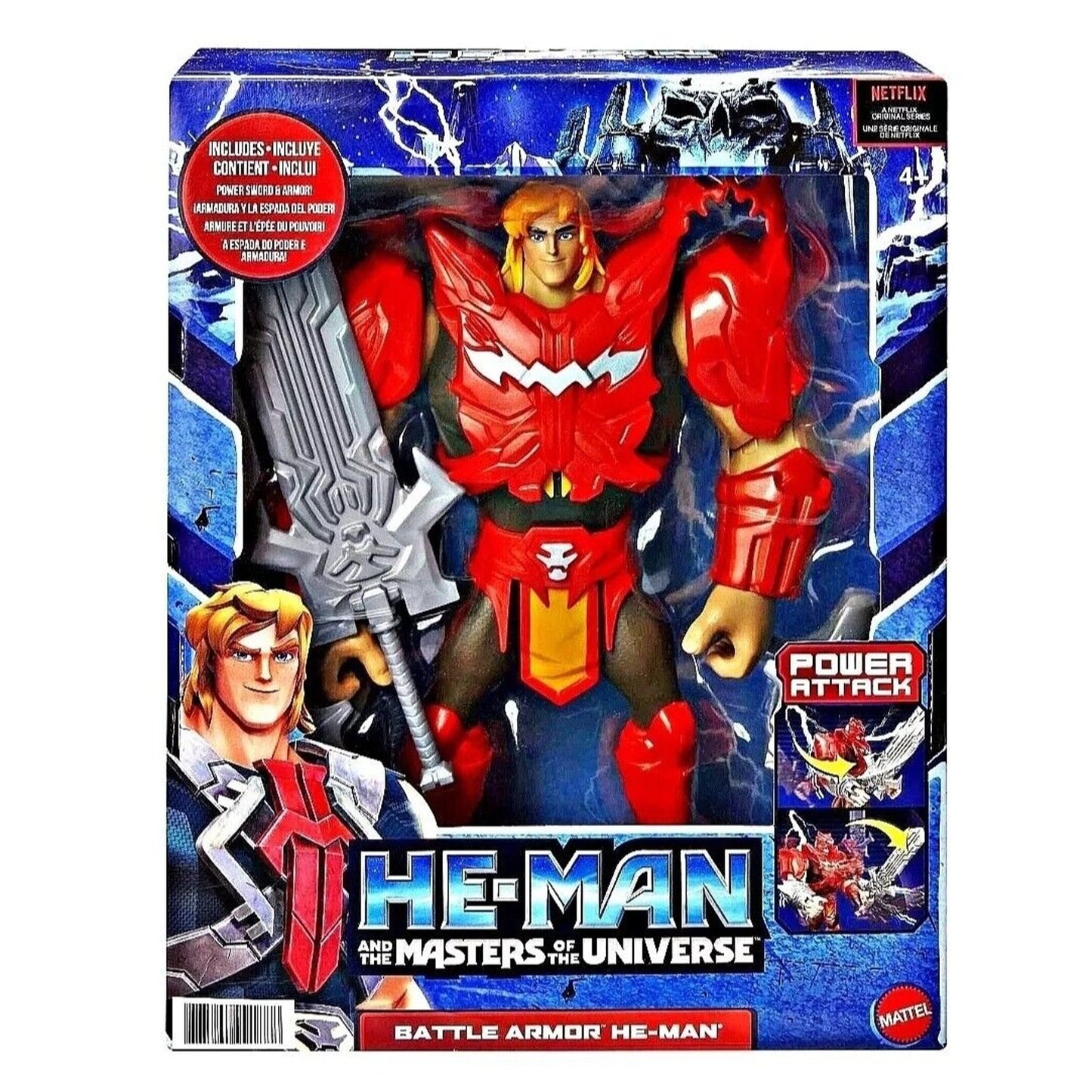 HE-MAN The Masters of the Universe Battle Armor Large 8.5 Inch Heman MOTU HBL84