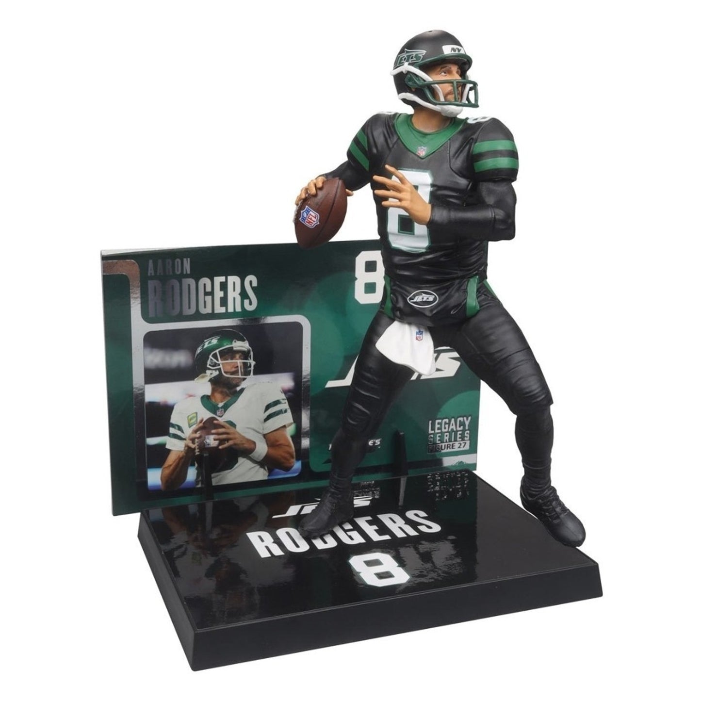 AAron Rodgers New York Jets CHASE McFarlane NFL Legacy Series Figure 7 inch