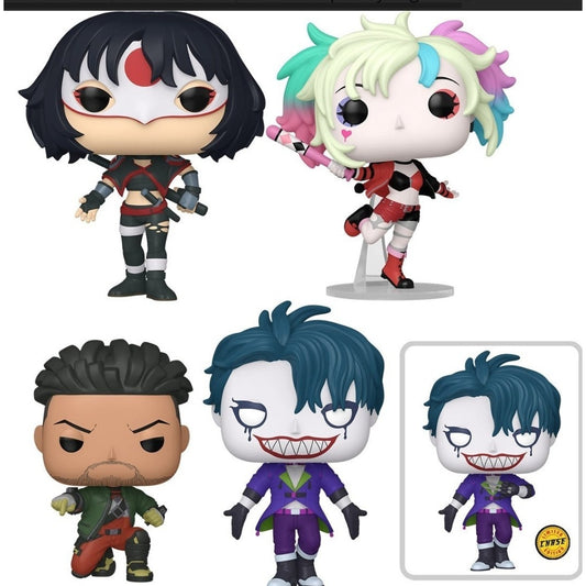 Funko Pop Suicide Squad Complete Set Of 4 NO CHASE Joker Harley Quinn