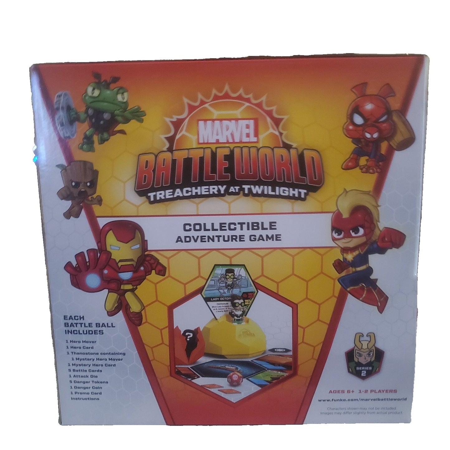 Lot of 16 Battle Ball Marvel World Treachery Twilight S2 Includes Display Box