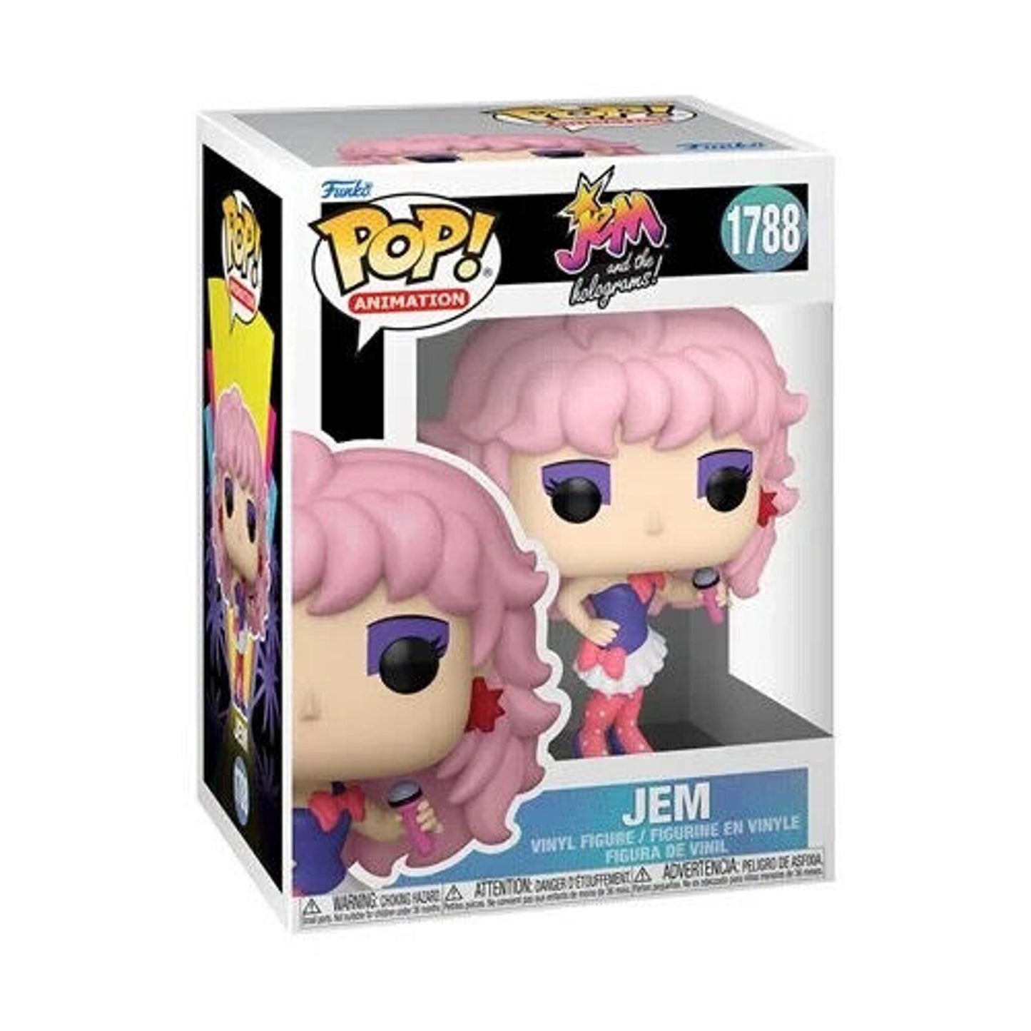 Funko Pop Jem and the Holograms Jem Vinyl Figure 1788 New Pink Hair