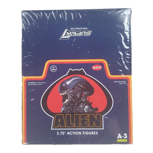 Alien Xenomorph Blind Box Case of 12 Series A-3 Super 7 Reaction FOUR VARIANTS