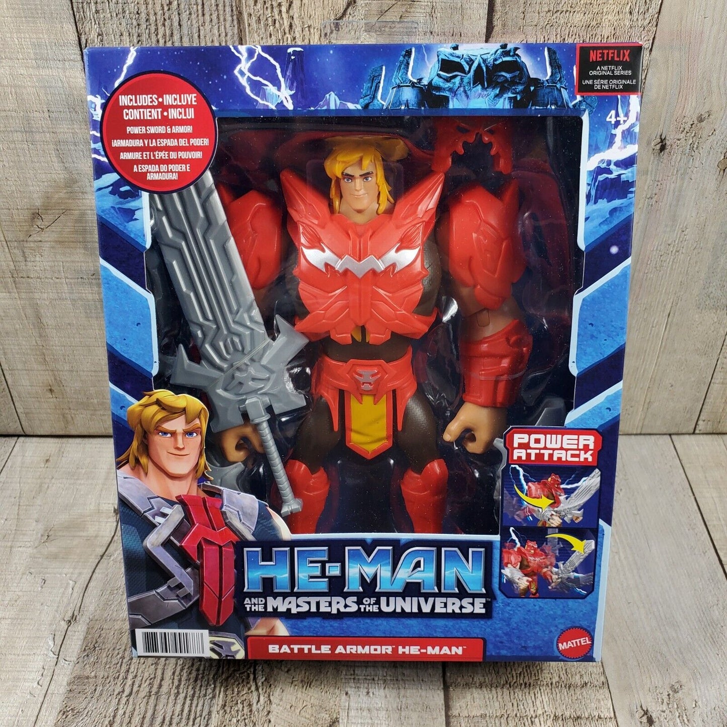 HE-MAN The Masters of the Universe Battle Armor Large 8.5 Inch Heman MOTU HBL84