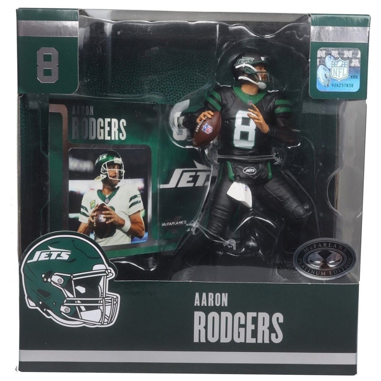 AAron Rodgers New York Jets CHASE McFarlane NFL Legacy Series Figure 7 inch