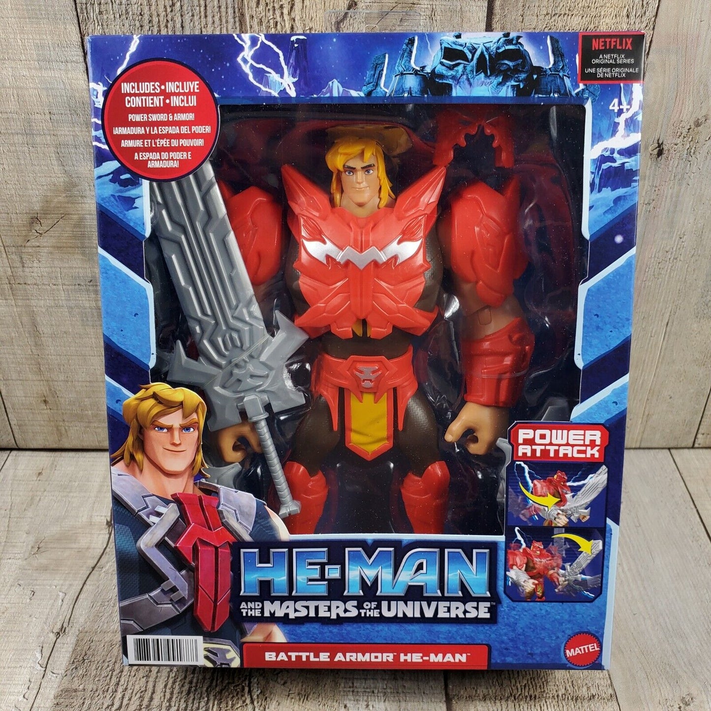 HE-MAN The Masters of the Universe Battle Armor Large 8.5 Inch Heman MOTU HBL84