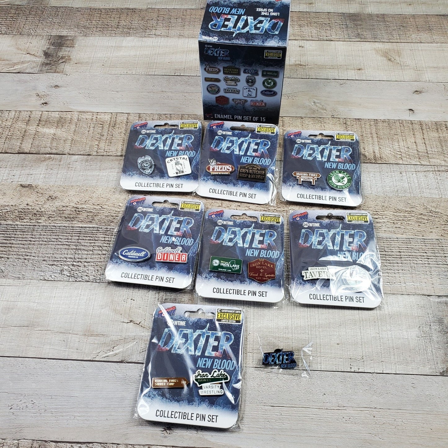 Dexter New Blood 15 pc Enamel Pin Set ( Limited Edition of 300 pieces made) 2022