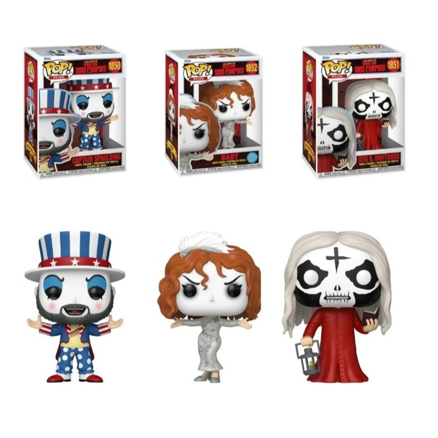 Funko Pop House 1000 Corpses Set Spaulding Baby Otis IN STOCK Box Excellent Cond