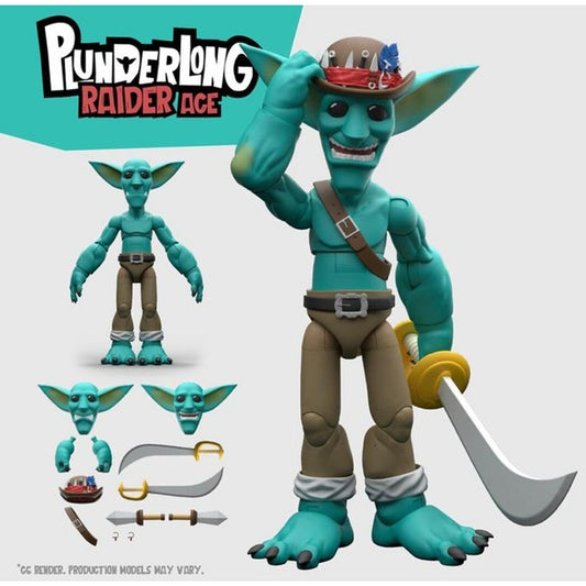 Plunderlings Plunderlong RAIDER ACE 1:12 Scale Teal 5" Action Figure 2023