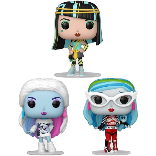 Funko Pop Monster High 3 pack Ghoulia Yelps Abbey Bominable Cleo De Nile